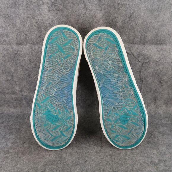 Blowfish Shoes Girls 6 Sneakers Casual Fruitcake High Top Distressed Canvas Grey - Picture 9 of 11